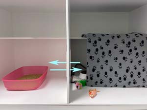Box-avec-cachette-2_ cage Cat Friendly avec cachette